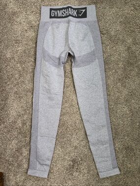 Gymshark Two-Tone Grey High-Waist Seamless Leggings